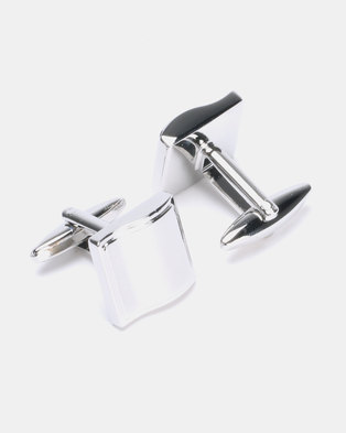 Photo of Joy Collectables Cube Cufflinks Silver-Toned