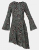 Brave Soul Long Sleeve Asymmetric Dress Forest Green Photo