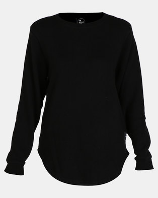Photo of All About Eve Dropout Crew Sweatshirt Black
