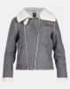 All About Eve Navigator Shearling Jacket Charcoal Photo