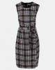 Utopia Check Ponti Shift Dress Black/Red Photo