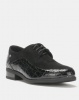 Pierre Cardin Fabric Combo Lace Up Black Photo