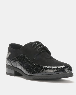 Photo of Pierre Cardin Fabric Combo Lace Up Black