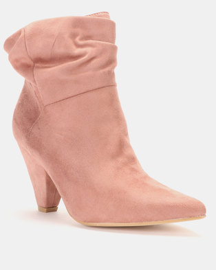 Photo of LaMara Pointy Shuffle Ankle Boots Pink