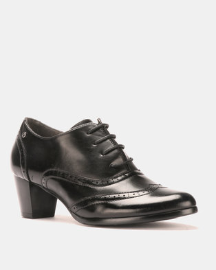 Photo of Pierre Cardin Heeled Lace Up Brogue Black