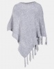 Lily Rose Lily & Rose Woolen Tasseled Poncho Grey Photo