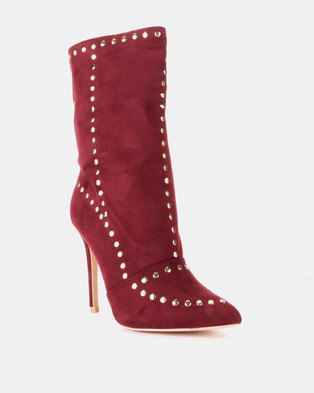 Photo of Footwork Pamela Ankle Boots Burgundy