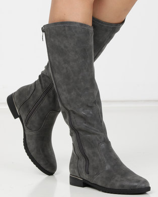 Photo of Urban Zone Long Boots Grey