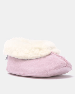 Photo of Shooshoos Kodiak Fleece Toddler Slippers Pink