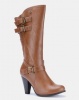 Bronx Women Kitty Long Boots Tan Photo