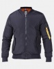 K Star 7 Classic Nylon Bomber Jacket Navy Photo