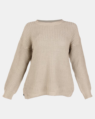 Photo of Silent Theory Intern Knit Crew Top Tan