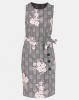 Utopia Check Stretch Dress With Buttons Black/White Photo