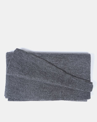 Photo of Jeep Knitted Scarf Charcoal Melange