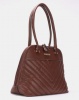 Blackcherry Bag Quilted Herringbone Stitch Shoulder Bag Desert Sand Photo