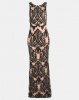 City Goddess London Sleeveless Sequin Embroidered Maxi Dress Black Photo