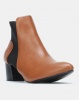 Jada Chelsea Block Heel Boot Tan Photo