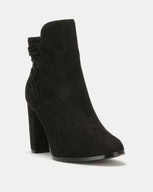 Photo of Utopia Back Lace Up Boot Black