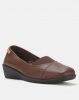 Pierre Cardin Low Heeled Wedge Brown Photo