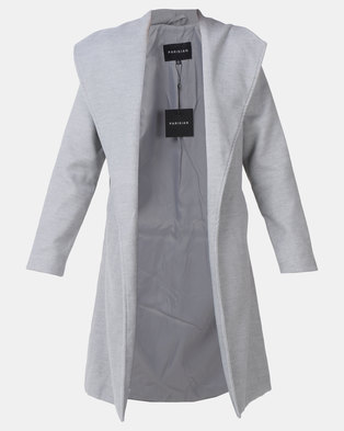Photo of London Hub Fashion Longline Duster Coat Grey