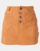 Utopia Stretch Suedette Aline Skirt Tan Photo