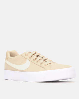 Photo of Nike Womens Nike Court Royale AC SE Sneakers Desert ORE/Pale Ivory