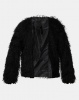 Legit Shiny Fur Jacket Black Photo