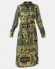 Utopia Chain Print Shirt Dress Emerald Photo