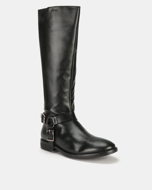 Photo of Step On Air Gayle Leather Long Boots Black