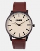 Soviet Gents Leather Strap Watch Tan Photo