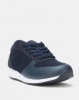 Pierre Cardin Textured Knit Sneaker Navy Photo