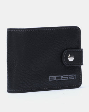 Photo of Bossi Small Billfold with Tab Wallet Black/Grey
