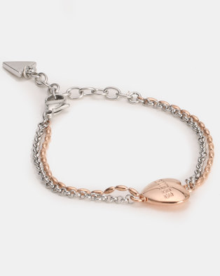 Photo of Guess Unchain My Heart 2 Tone Rose Gold/Silver-Plated