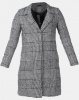 Utopia Check Classic Melton Coat Black/White Photo