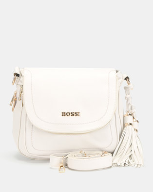 Photo of Bossi Pebble Crossbody Bag Cream