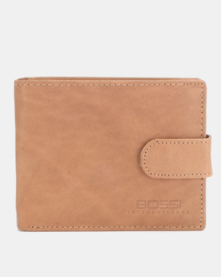 Photo of Bossi Tique Executive B/foldwith Tab Leather Wallet Light Brown