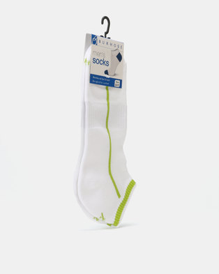 Photo of Cameo Stripe Half Terry Socks White/Green