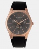 Buren Design Gents Strap Watch Rose Gold Plated/Black Buren Design Gents Strap Watch Rose Gold Plated/Black Photo
