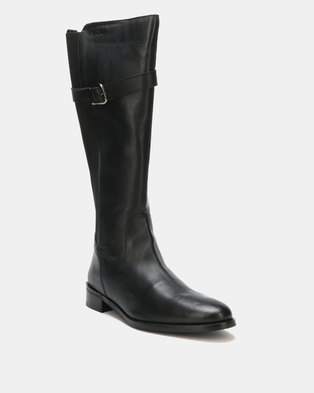 Photo of Step On Air Faye Leather Long Boots Black