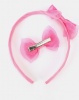 Jewels and Lace Bow Aliceband and Clip Pack Pink Photo