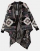 Revenge Printed Waterfall Cardigan Multi Photo