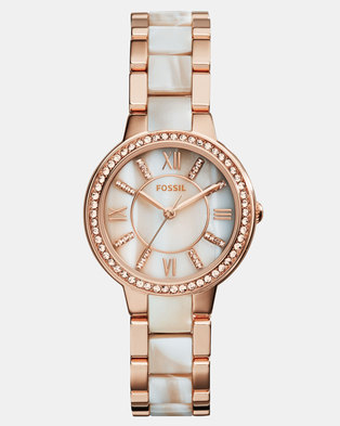 Photo of Fossil Virginia Acetate Watch Rose Gold
