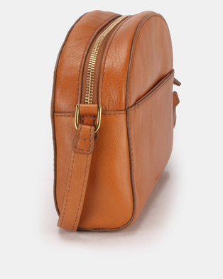 Photo of Fossil Chelsea Leather Crossbody Bag Tan