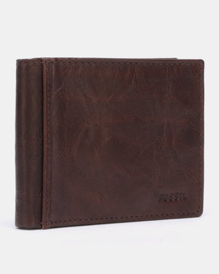 Photo of Fossil Rfid Leather Bifold Wallet Brown