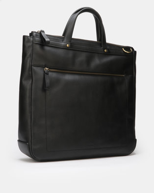 Photo of Fossil Haskell Leather Workbag Black