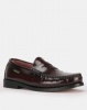Dakotas Hi Shine Moccasins Casual Slip Ons Burgundy Photo