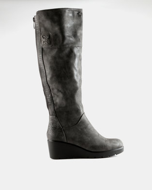 Photo of PLUM Lucy Wedge Boot Grey
