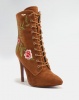 PLUM Delta Printed Heeled Boot Tan Photo