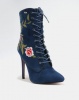 PLUM Delta Printed Heeled Boot Blue Photo