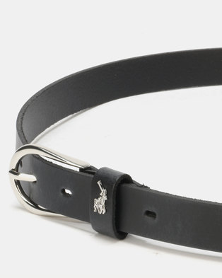 Photo of Polo Belts Zoe 25MM Leather Belt Black